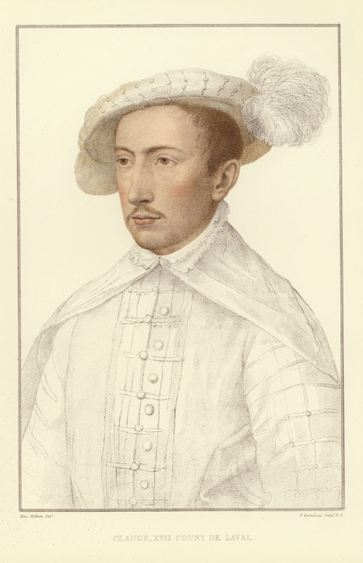 Claude XVII, greve av Laval (akvatint) av Hans Holbein der Jüngere