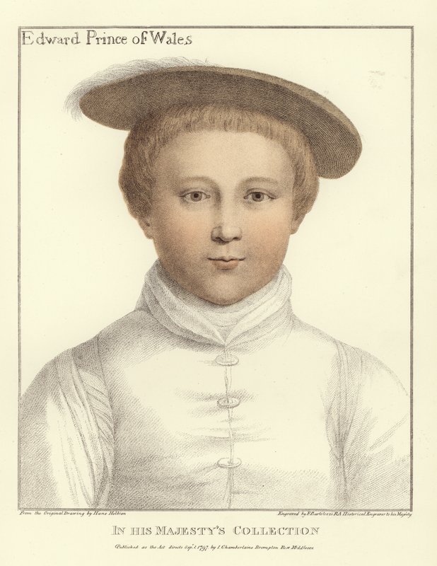 Edward, prins av Wales (akvatint) av Hans Holbein der Jüngere
