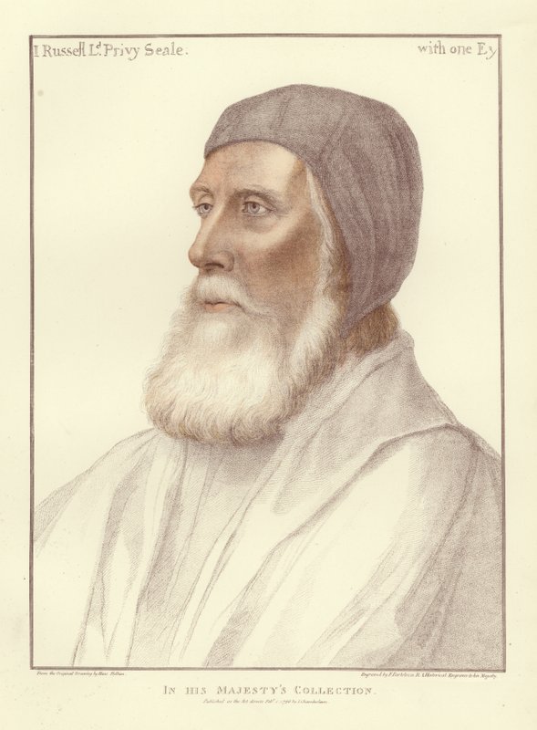 John Russell, Earl of Bedford (akvatint) av Hans Holbein der Jüngere