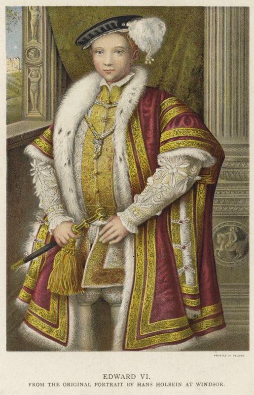 kung Edward VI av England och Irland av Hans Holbein der Jüngere