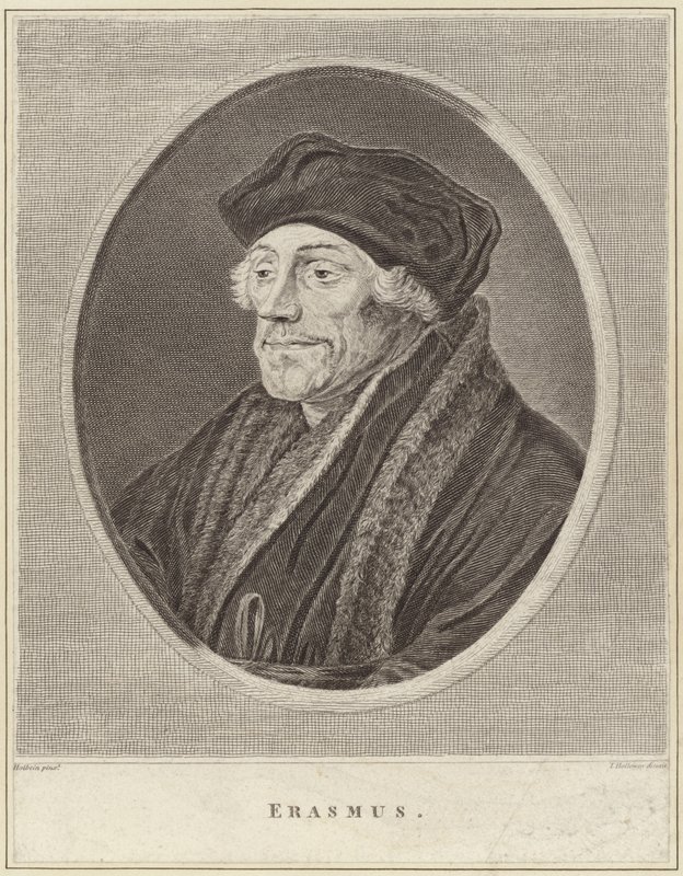 Porträtt av Desiderius Erasmus av Hans Holbein der Jüngere