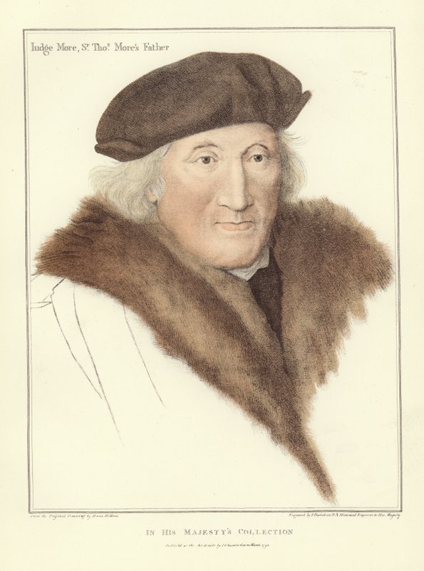 Sir John More, far till Sir Thomas More (akvatint) av Hans Holbein der Jüngere