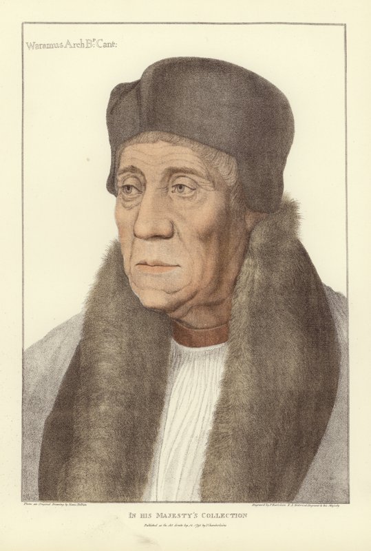 William Warham, ärkebiskop av Canterbury (akvatint) av Hans Holbein der Jüngere