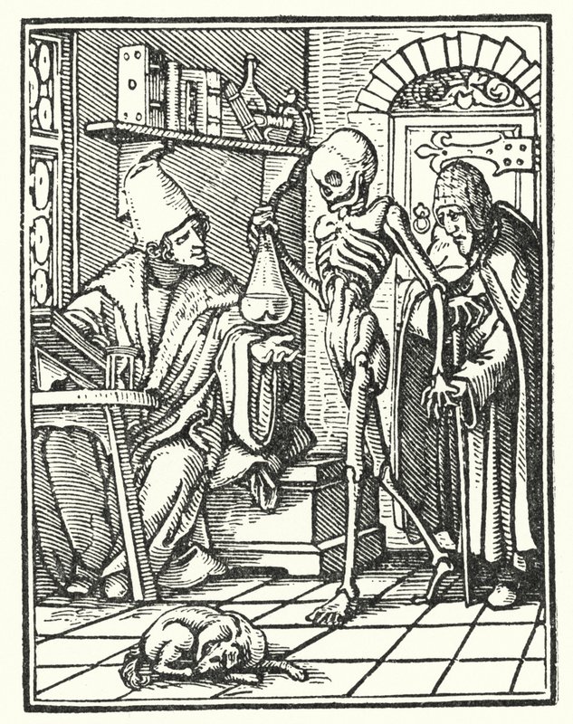 Döden och läkaren av Hans Holbein der Jüngere