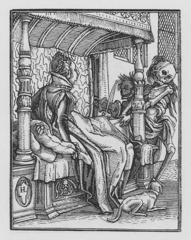 Holbeins Dödsdans: Hertiginnan av Hans Holbein der Jüngere