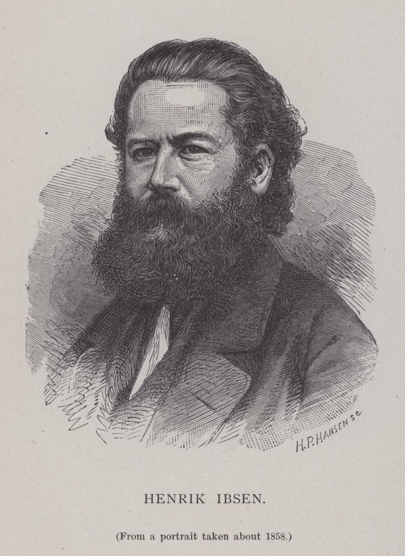Henrik Ibsen, norsk dramatiker, teaterchef och poet av Hans Peter Hansen