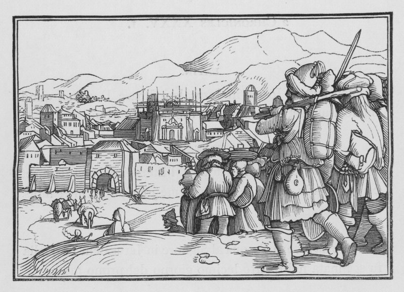 Cyrus återställer templets kärl, Ezra I, 6 av Hans after Holbein the Younger