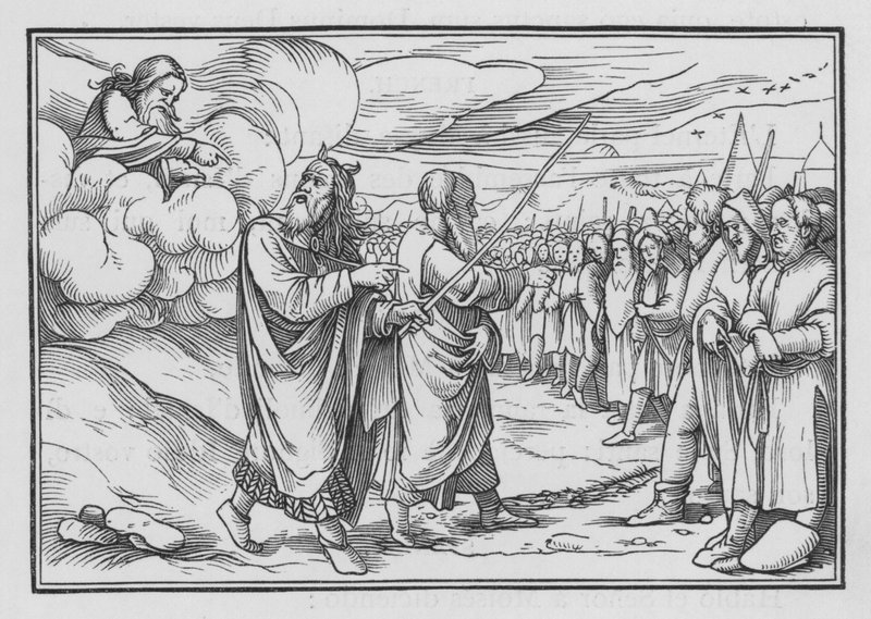 Gud befaller Mose att räkna folket, 4 Mosebok I, 19 av Hans after Holbein the Younger