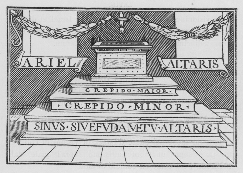 Guds ära återvänder in i templet, Hesekiel XLIII, 4 av Hans after Holbein the Younger