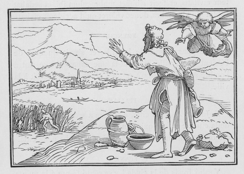 Habakkuk klagar över landets orättfärdighet, Habakkuk I, 2 av Hans after Holbein the Younger