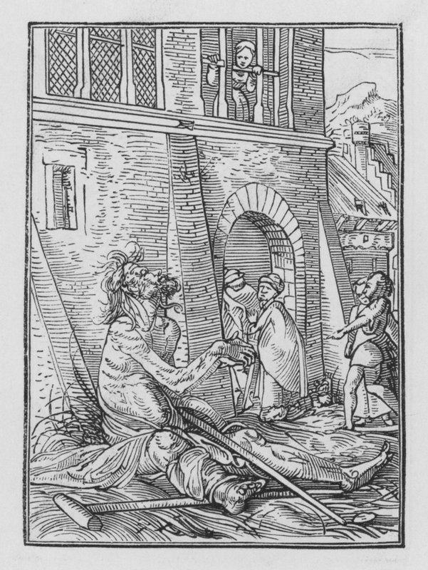 Holbeins Dödsdans: Tiggaren av Hans after Holbein the Younger