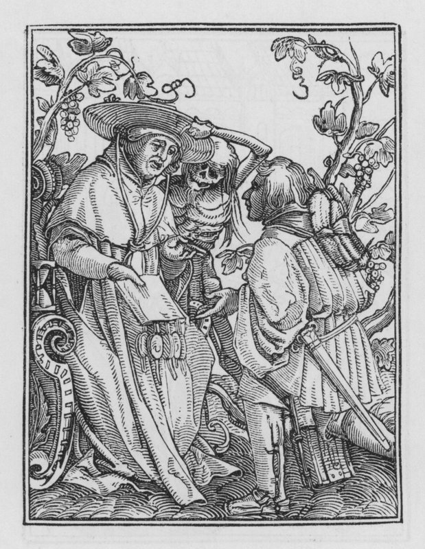 Holbeins Dödsdans: Kardinalen av Hans after Holbein the Younger