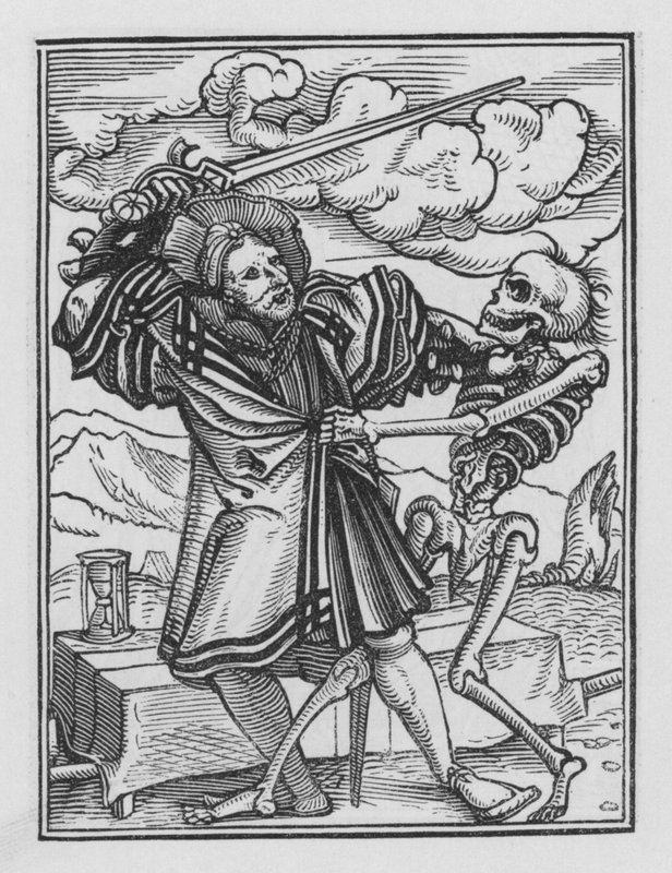Holbeins Dödsdans: The Gentleman av Hans after Holbein the Younger