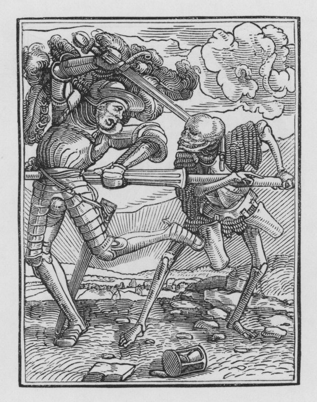 Holbeins Dödsdans: Riddaren av Hans after Holbein the Younger