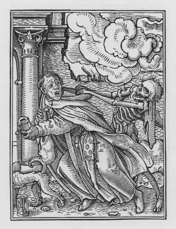 Holbeins Dödsdans: The Mendicant Friar av Hans after Holbein the Younger