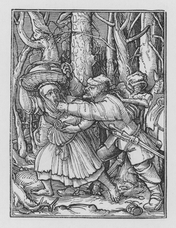 Holbeins Dödsdans: Rånaren av Hans after Holbein the Younger