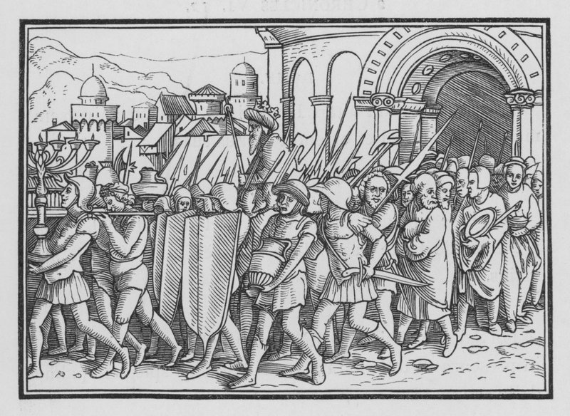 Shishak Spoileth Jerusalem, 2 Krönikeboken XII, 9 av Hans after Holbein the Younger