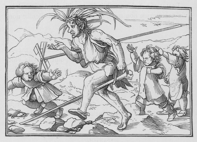 Mänsklighetens allmänna korruption, Psalm LIII, 1 av Hans after Holbein the Younger
