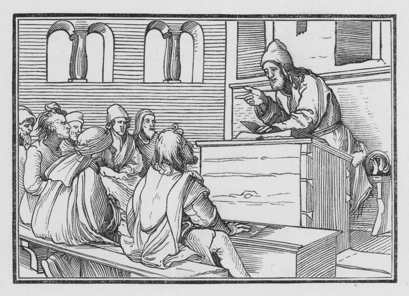 Profetian om Amos, Amos I, 1 av Hans after Holbein the Younger