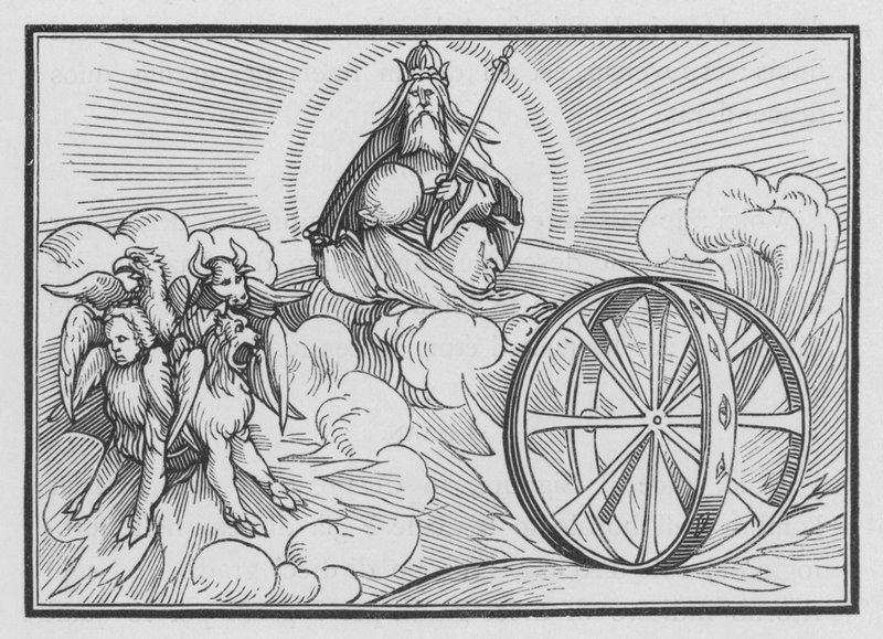Hesekiels syn, Hesekiel I, 28 av Hans after Holbein the Younger