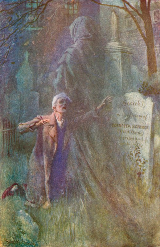Illustration för A Christmas Carol av Charles Dickens av Harold Copping