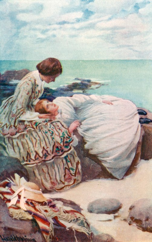 Illustration för goda fruar av Louisa M Alcott av Harold Copping