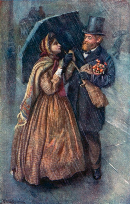 Illustration för goda fruar av Louisa M Alcott av Harold Copping