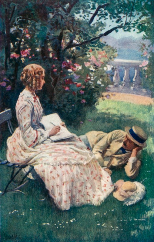 Illustration till Good Wives av Louisa M Alcott av Harold Copping
