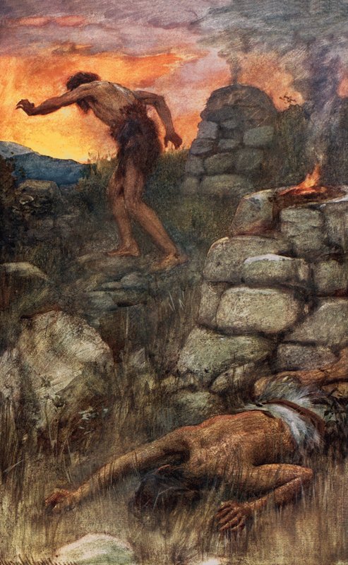 Kain och Abel av Harold Copping