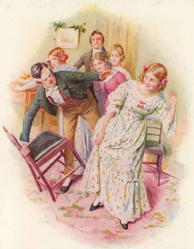 Illustration för A Christmas Carol av Charles Dickens (litho i färg) av Harold Copping
