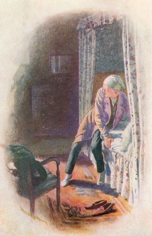Illustration för A Christmas Carol av Charles Dickens av Harold Copping