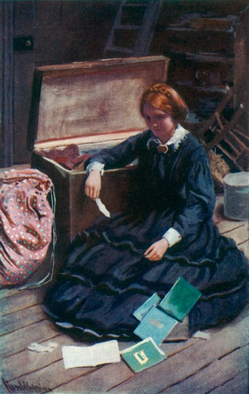 Illustration för goda fruar av Louisa M Alcott av Harold Copping