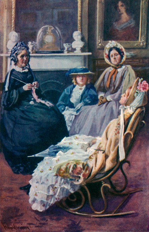 Illustration för goda fruar av Louisa M Alcott av Harold Copping