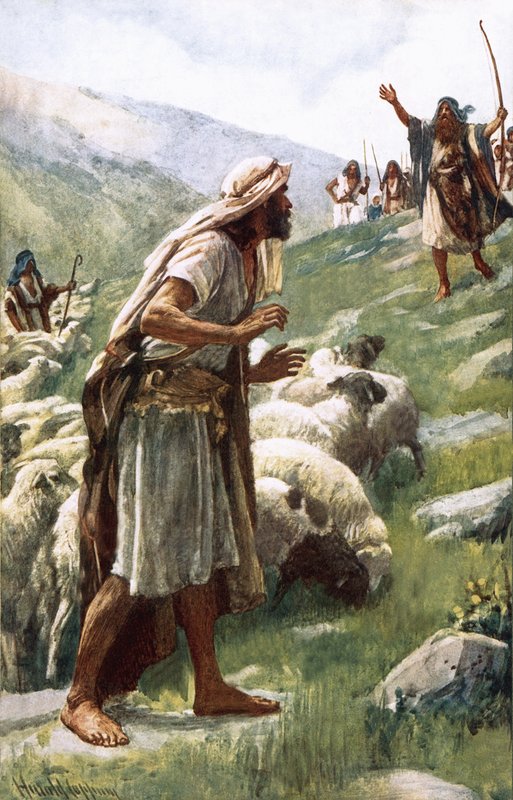 Jakob och Esau av Harold Copping