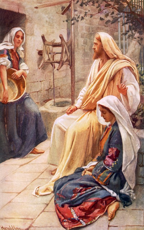 Martha och Mary av Harold Copping