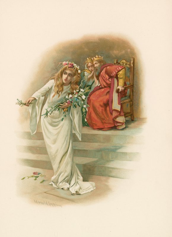 Ophelia, galen av Harold Copping