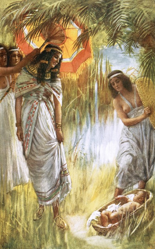 Fyndet av Moses av Harold Copping