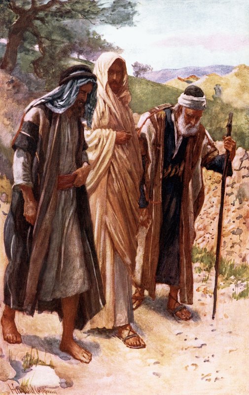 Promenaden till Emmaus av Harold Copping
