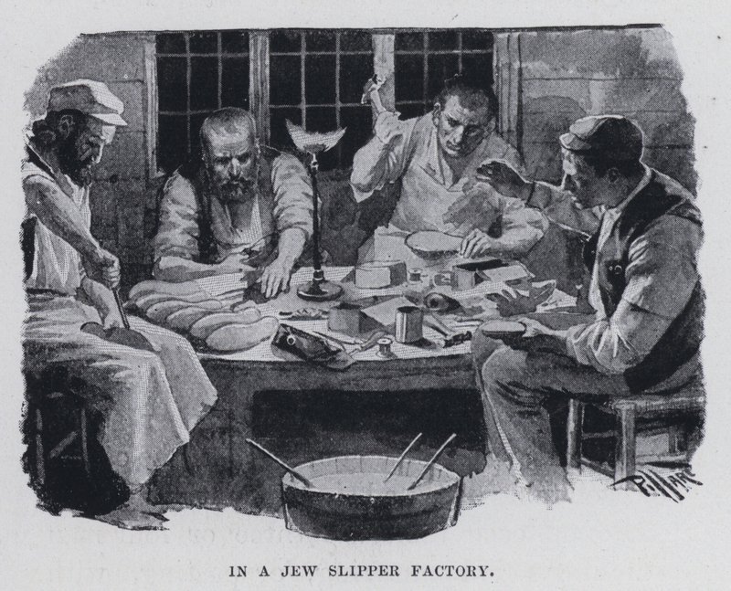 I en judisk toffelfabrik (s/v foto) av Harold Hume Piffard