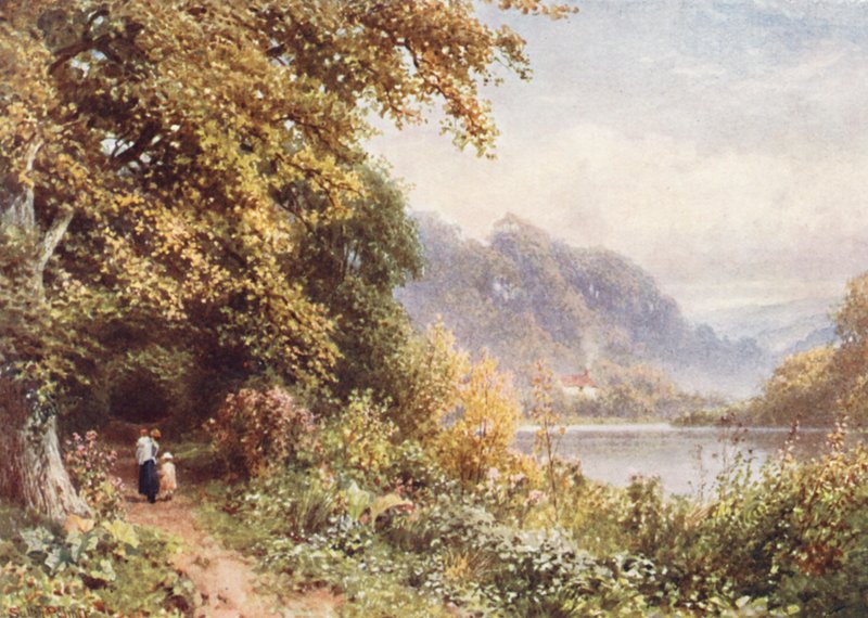 Nära Albury (färglitografi) av Harold Sutton Palmer