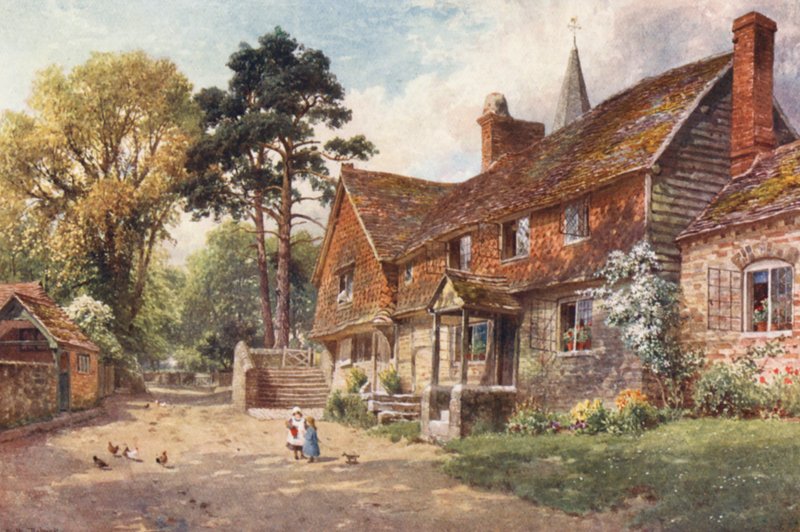 Witley (färglitografi) av Harold Sutton Palmer