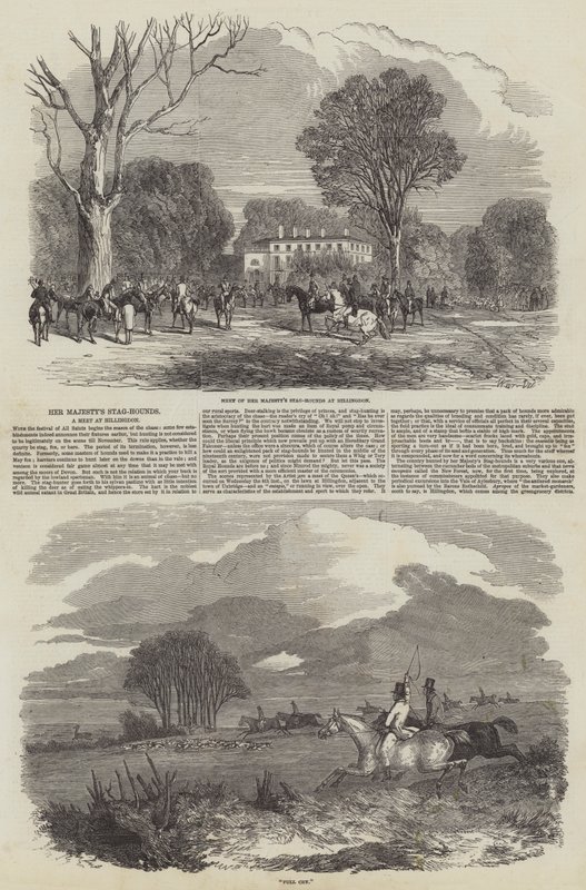 Hennes Majestäts Stag-Hounds i Hillingdon av Harrison William Weir
