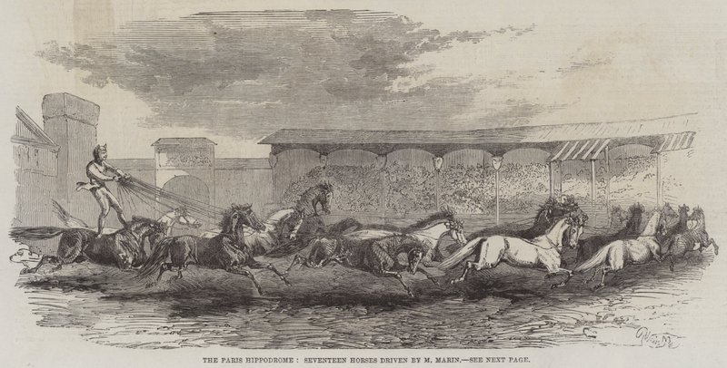 Paris Hippodrome, Seventeen Horses driven av M Martin av Harrison William Weir