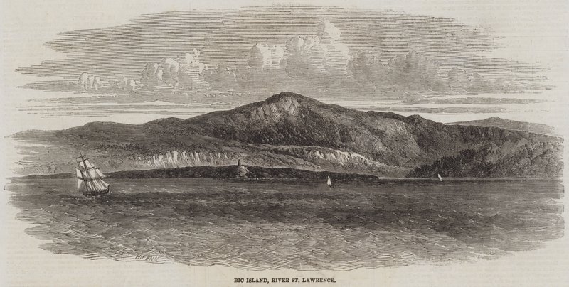 Bic Island, floden St Lawrence av Harry Fenn