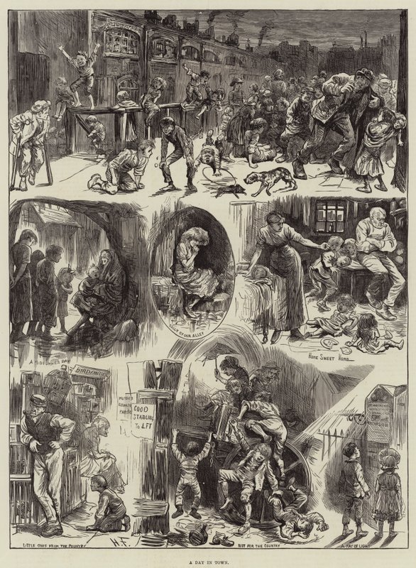 En dag i stan av Harry Furniss