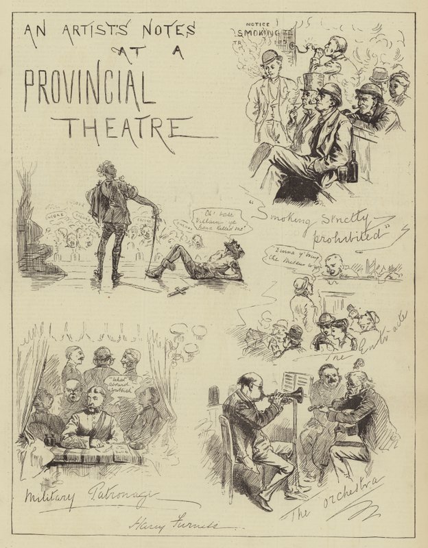 En konstnärs anteckningar på en provinsteater av Harry Furniss