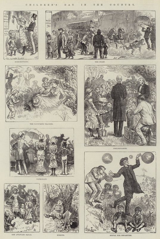 Barnens dag på landet av Harry Furniss