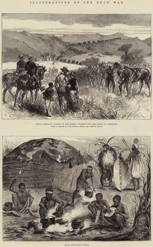 Illustrationer av Zulukriget av Harry Furniss