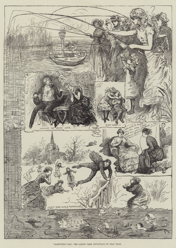 Alla hjärtans dag, damerna drar nytta av skottåret av Harry Furniss