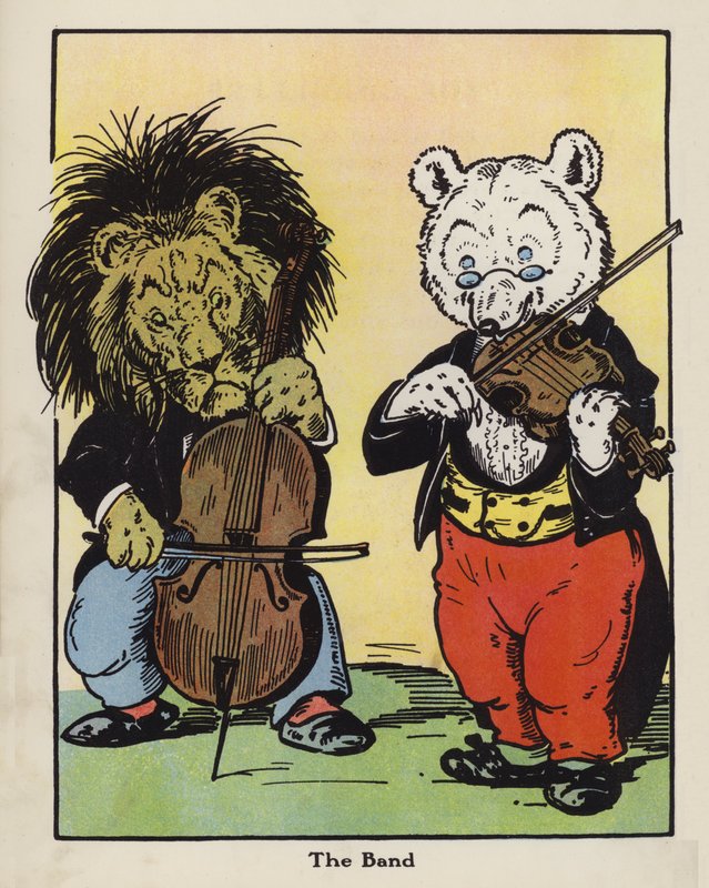 The Band (färg litho) av Harry B Neilson